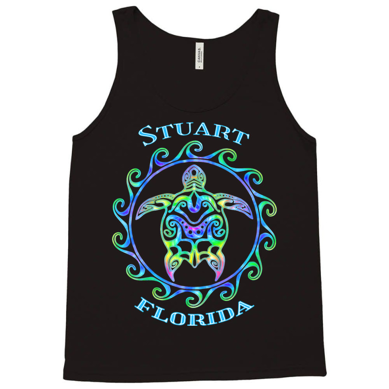 Stuart Florida Vacation Colorful Turtle Tank Top | Artistshot