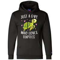 Sea Turtle Shirt For Girls Just A Girl Who Loves T Champion Hoodie | Artistshot