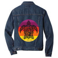 Sea Turtle Sketch Men Denim Jacket | Artistshot