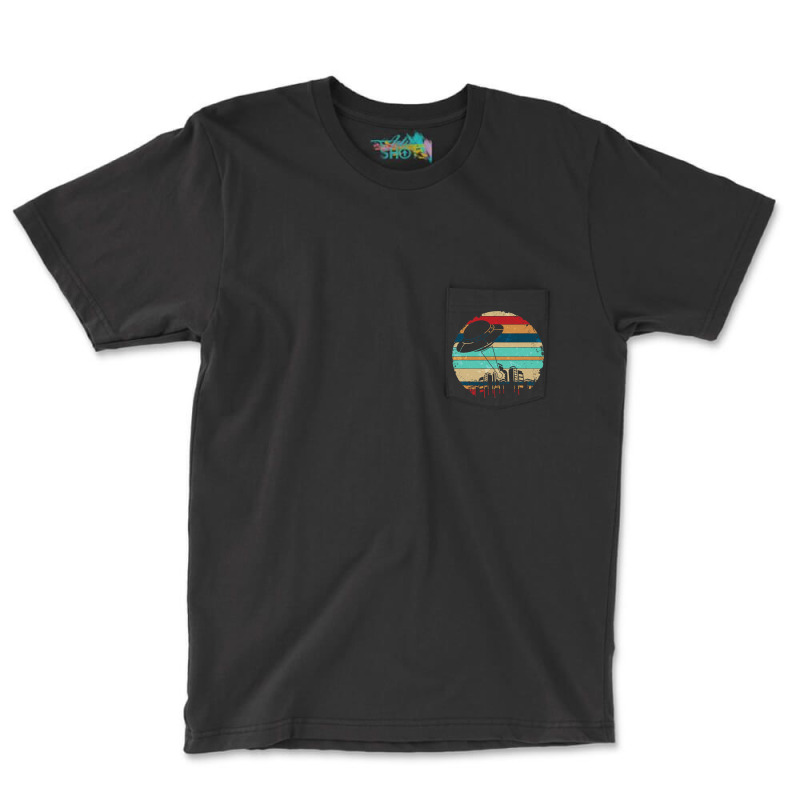 Retro Unidentified Flying Object Alien Ufo Pocket T-shirt | Artistshot