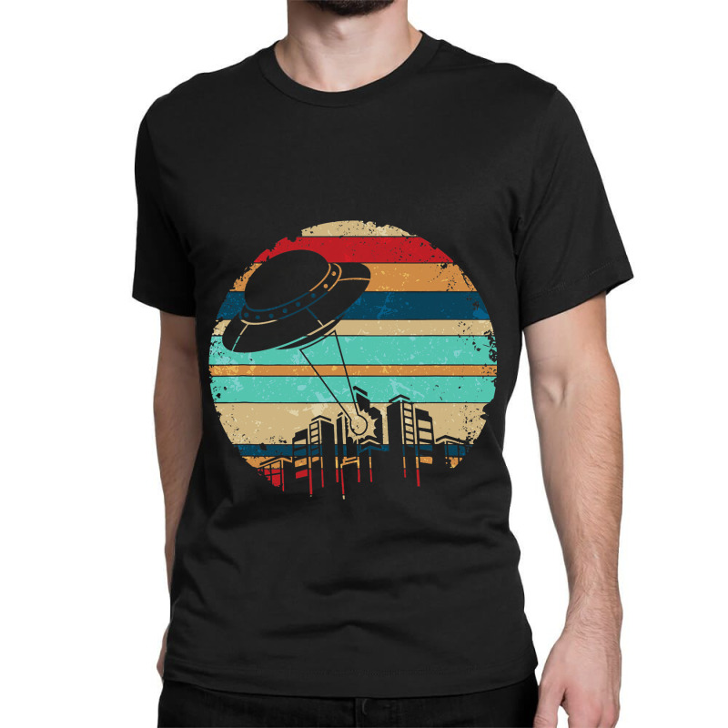 Retro Unidentified Flying Object Alien Ufo Classic T-shirt | Artistshot