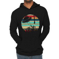 Retro Unidentified Flying Object Alien Ufo Lightweight Hoodie | Artistshot