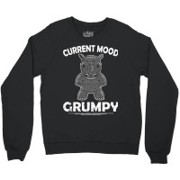 Rhino Men Women Current Mood Grumpy Crewneck Sweatshirt | Artistshot