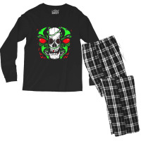 Skeleton Alien Lazy Halloween Costume Cool Skull B Men's Long Sleeve Pajama Set | Artistshot