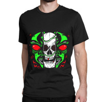 Skeleton Alien Lazy Halloween Costume Cool Skull B Classic T-shirt | Artistshot