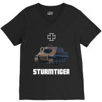 Sturmtiger German Heavy Tank Ww2 Military Sturmmö V-neck Tee | Artistshot