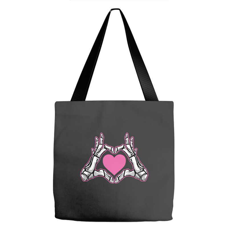 Skeleton Hand Fan Heart Bones Costume Funny Hallow Tote Bags | Artistshot