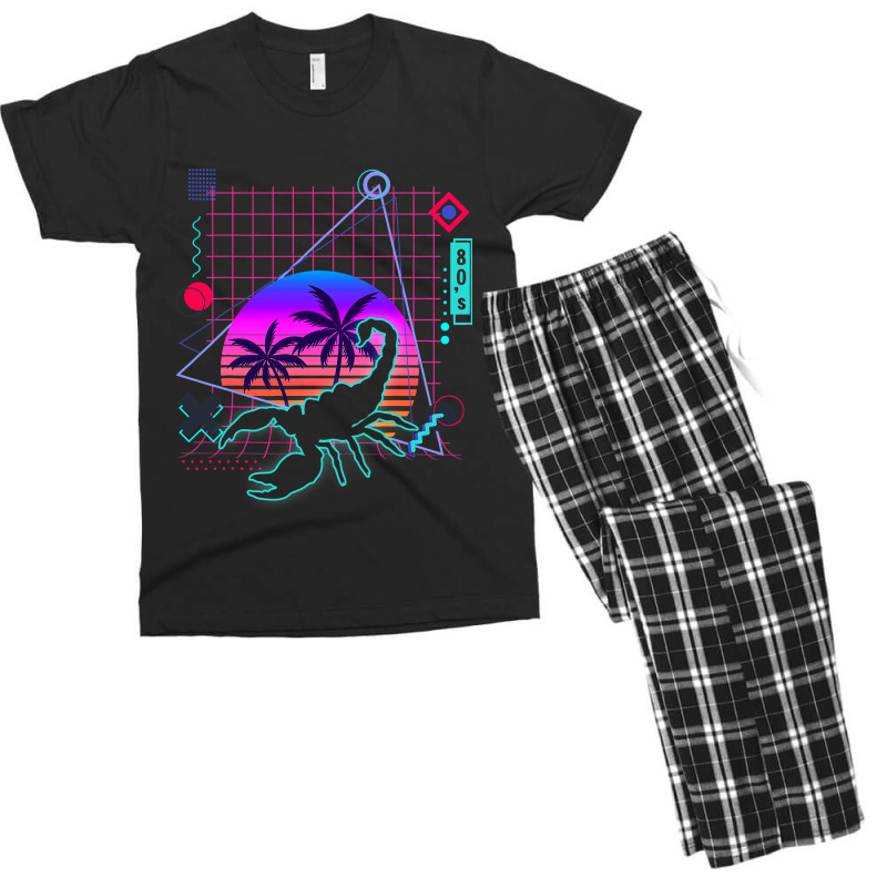 Scorpion Aesthetic Vaporwave 80s Style Arachnid Lo Men's T-shirt Pajama Set | Artistshot