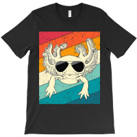 Retro Vintage Axolotl With Sunglasses Animal Lover T-shirt | Artistshot