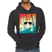 Retro Vintage Axolotl With Sunglasses Animal Lover Vintage Hoodie | Artistshot