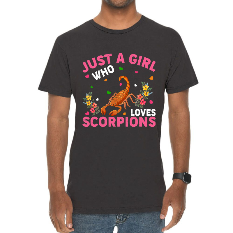 Scorpion Animal Lover Just A Girl Who Loves Scorpi Vintage T-shirt | Artistshot