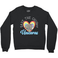 Save The Chubby Unicorns Rhinocerus Wildlife Anima Crewneck Sweatshirt | Artistshot