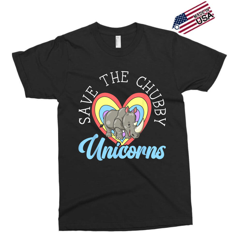 Save The Chubby Unicorns Rhinocerus Wildlife Anima Exclusive T-shirt | Artistshot