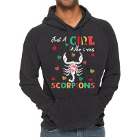 Scorpion Animal Lover Tee Just A Girl Who Loves Sc Vintage Hoodie | Artistshot