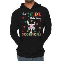 Scorpion Animal Lover Tee Just A Girl Who Loves Sc Lightweight Hoodie | Artistshot