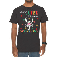 Scorpion Animal Lover Tee Just A Girl Who Loves Sc Vintage T-shirt | Artistshot