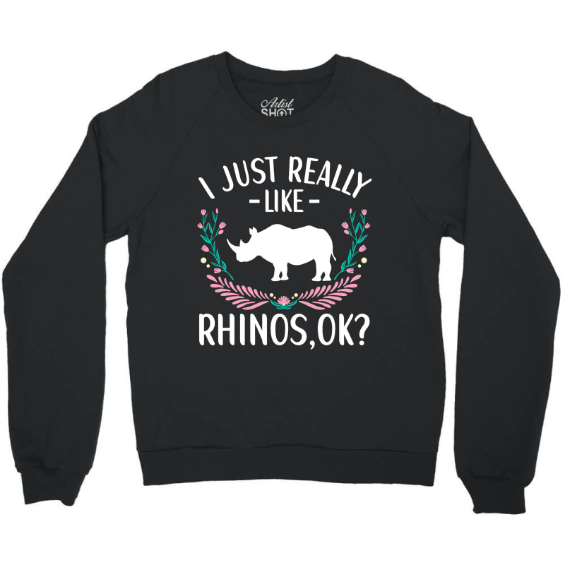 Rhino Outfit For Rhinoceros Lovers Apparel Women G Crewneck Sweatshirt | Artistshot