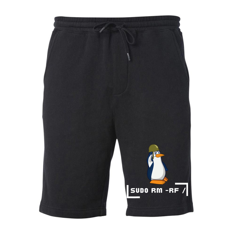 Sudo Rm Rf Penguin Soldier Computer Scientist It G Fleece Short | Artistshot