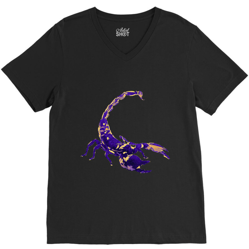 Scorpion Bug Novel Design For Wildlife Nature Love V-Neck Tee by ARTHURDINES | Artistshot