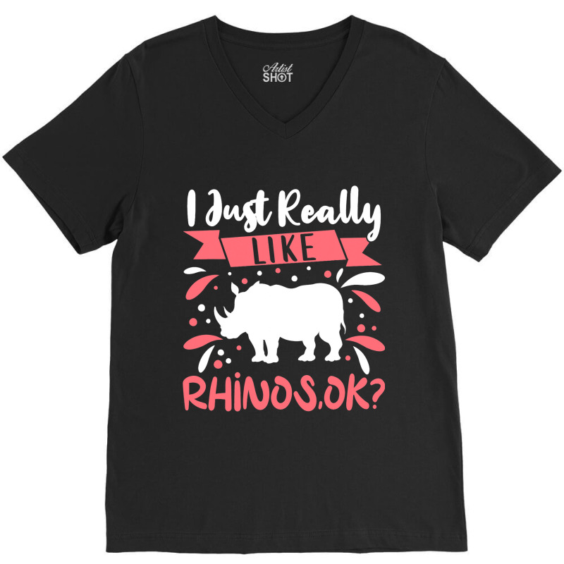 Rhino Outfit For Rhinoceros Lovers Apparel Women G V-neck Tee | Artistshot