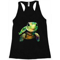 Sea Turtle Watercolor Art Shirt Sea Turtle Lovers Racerback Tank | Artistshot