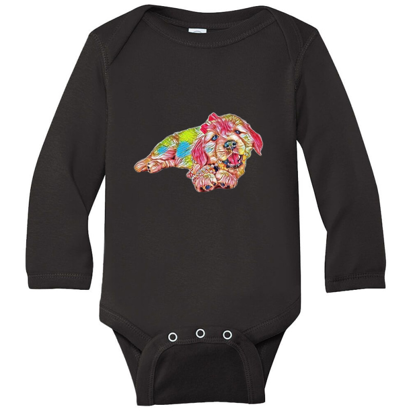 An Adorable Female Six Week O Long Sleeve Baby Bodysuit | Artistshot