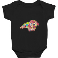 An Adorable Female Six Week O Baby Bodysuit | Artistshot