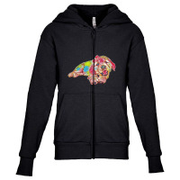 An Adorable Female Six Week O Youth Zipper Hoodie | Artistshot