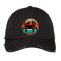 Sea Animal Lover Seafood Retro Crabbing Crab Vintage Cap | Artistshot