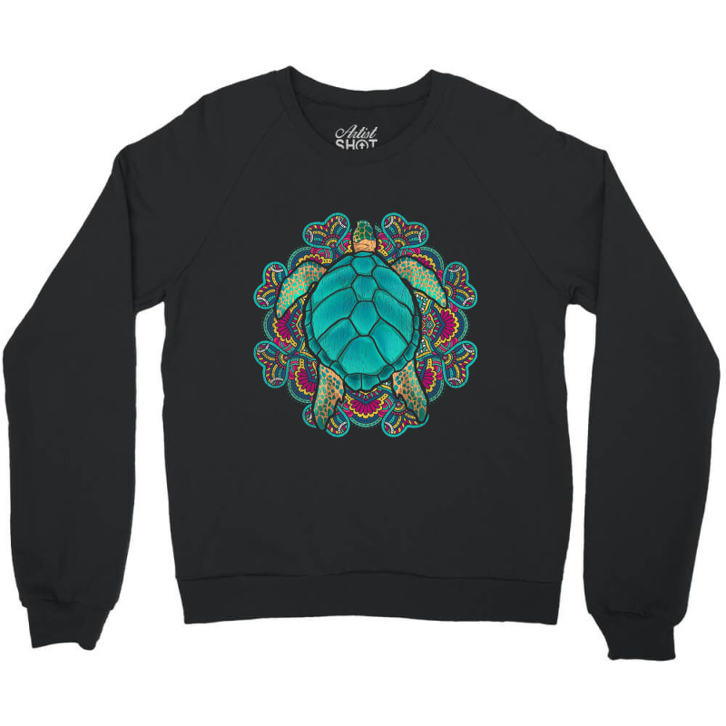 Sea Animal Turtle Lover Polynesian Tattoo Tribal T Crewneck Sweatshirt by TONYGYARMATI | Artistshot