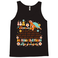 Sea Turtleology Groovy Sea Turtle Lover Summer Adv Tank Top | Artistshot