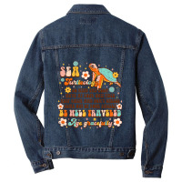 Sea Turtleology Groovy Sea Turtle Lover Summer Adv Men Denim Jacket | Artistshot