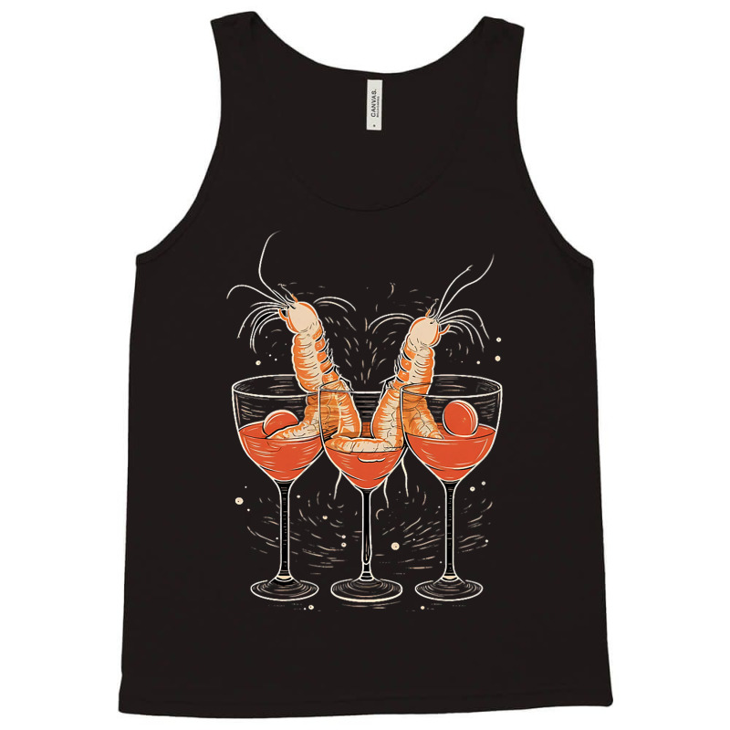 Shrimp Prawn Cocktail Glasses Sauce Seafood 43 Tank Top | Artistshot