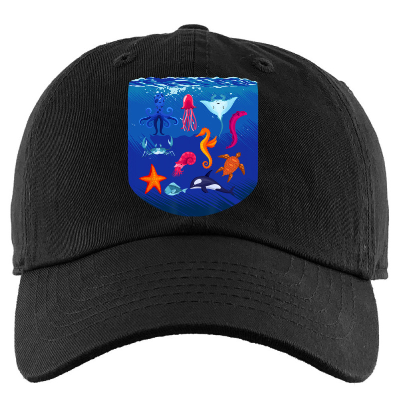 Sea Animals Ocean Life Creatures Lover For Kids Ch Kids Cap | Artistshot