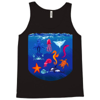 Sea Animals Ocean Life Creatures Lover For Kids Ch Tank Top | Artistshot