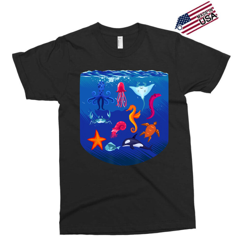 Sea Animals Ocean Life Creatures Lover For Kids Ch Exclusive T-shirt | Artistshot