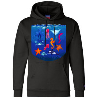 Sea Animals Ocean Life Creatures Lover For Kids Ch Champion Hoodie | Artistshot