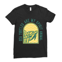 Sea Turtles Are My Spirit Animal 2sea Turtle Ladies Fitted T-shirt | Artistshot