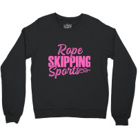 Rope Skipping Sports Rope Jumping Knees Up Single  Crewneck Sweatshirt | Artistshot