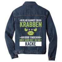 Sea Creatures Crab Men Denim Jacket | Artistshot