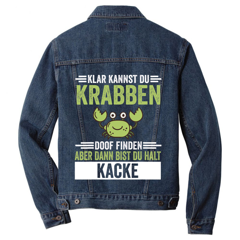 Sea Creatures Crab Men Denim Jacket by ALFREDANDRE | Artistshot