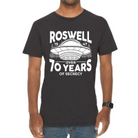 Roswell 1947 Over 70 Years Of Secrecy Ufo Alien Ar Vintage T-shirt | Artistshot