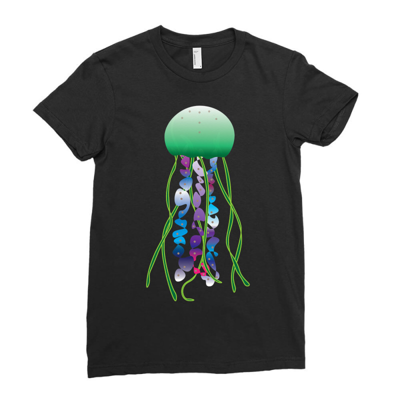 Sea Jellies Jellyfish Lover Cnidaria Marine Animal Ladies Fitted T-Shirt by ROBERTMORRISON | Artistshot