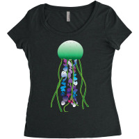 Sea Jellies Jellyfish Lover Cnidaria Marine Animal Women's Triblend Scoop T-shirt | Artistshot