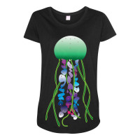 Sea Jellies Jellyfish Lover Cnidaria Marine Animal Maternity Scoop Neck T-shirt | Artistshot