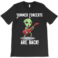 Summer Concerts Are Back Funny Alien Guitar Music T-shirt | Artistshot