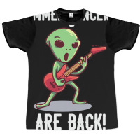 Summer Concerts Are Back Funny Alien Guitar Music Graphic T-shirt | Artistshot