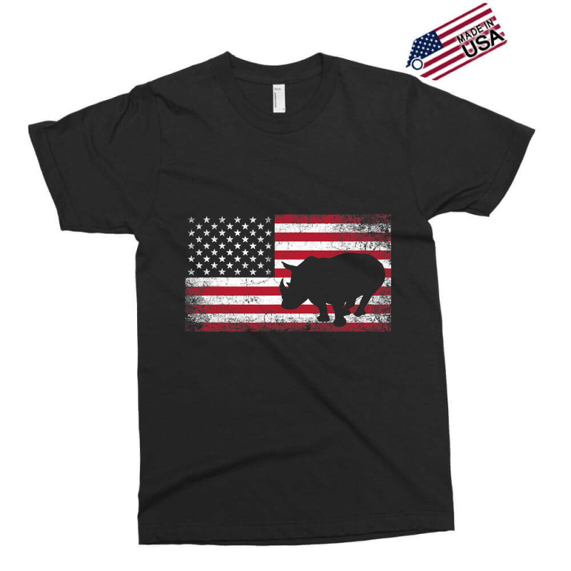 Rhino Rhinoceros 4th Of July American Flag Usa Pat Exclusive T-shirt | Artistshot