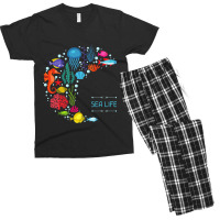 Sea Life Jellyfish Fish Starfish Ocean Beach Lover Men's T-shirt Pajama Set | Artistshot