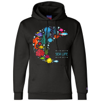 Sea Life Jellyfish Fish Starfish Ocean Beach Lover Champion Hoodie | Artistshot